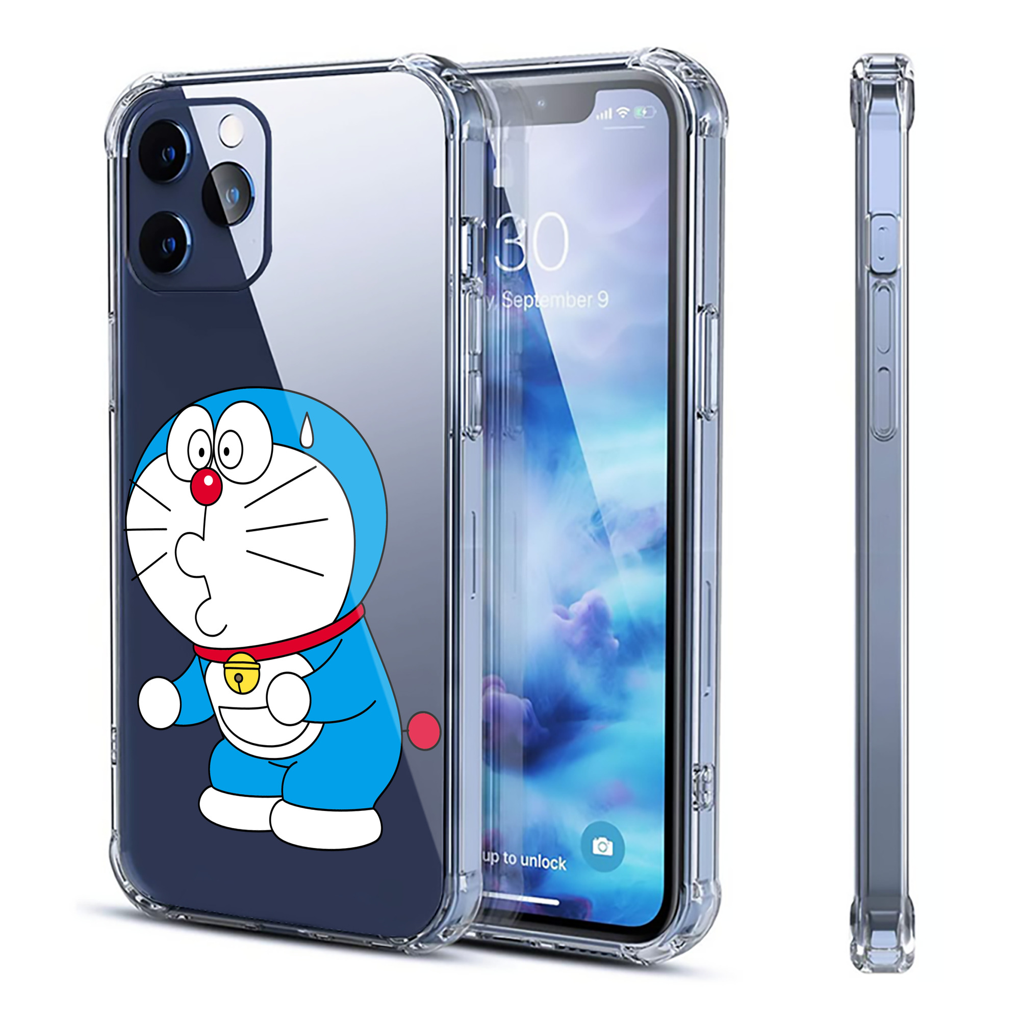（画像用） ドラえもん Doraemon 【iPhone 12シリーズ対応】透明スマホケース（クリアソフトケース）